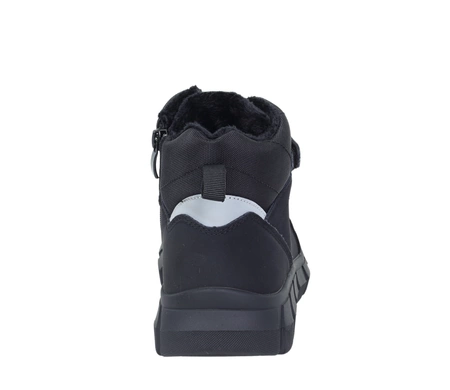 Buty zimowe dla chłopca na rzepy z odblaskami