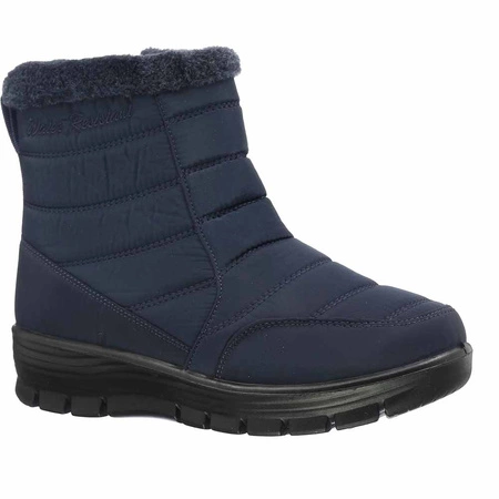 Niskie śniegowce damskie z futerkiem na zamek Jezzi