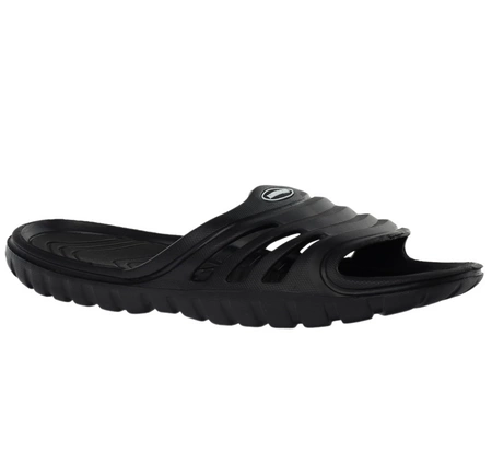 Czarne klapki męskie basenowe piankowe w nadwymiarach American Club