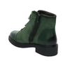 Zielone botki damskie płaskie eleganckie i komfortowe na zamek 