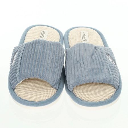 Niebieskie klapki damskie papcie po domu