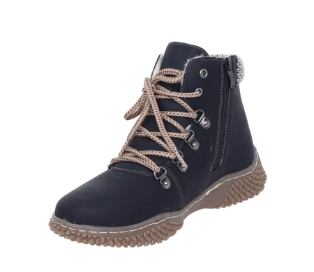 Ciepłe trzewiki damskie buty zimowe botki komfortowe UNISOFT