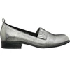 Srebrne półbuty damskie wsuwane płaskie Jezzi ASA142-28