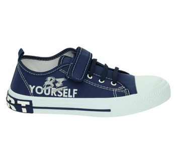 Solidne trampki szkolne chłopięce tenisówki do szkoły biała podeszwa American Club