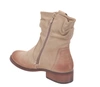 Beżowe botki damskie klasyczne saszki płaskie ocieplane Jezzi