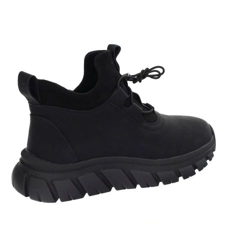 Czarne adidasy damskie na jesień Jezzi