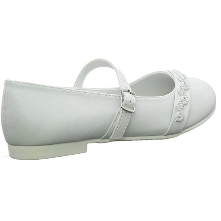 Białe buty komunijne dziewczęce American Club