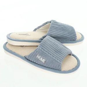 Niebieskie klapki damskie papcie po domu