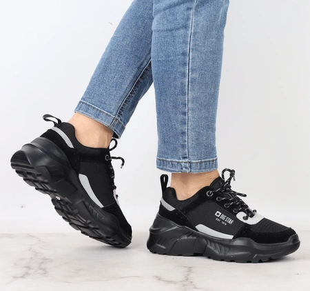 Sneakersy czarne damskie buty Big Star