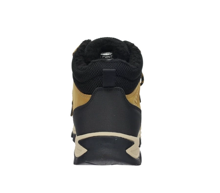 Musztardowe trzewiki męskie buty zimowe trapery NEWS