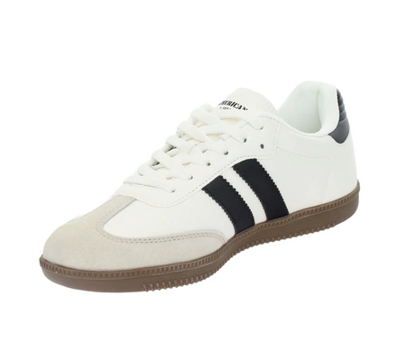 Trampki białe modne Hit sezonu tenisówki na kauczukowej podeszwie SAMBA American Club