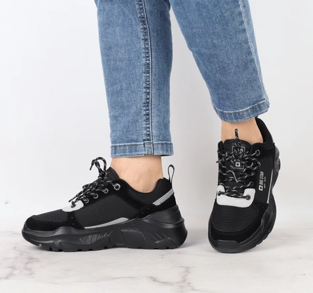 Sneakersy czarne damskie buty Big Star