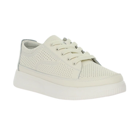 Komfortowe półbuty damskie skórzane sznurowane Jezzi