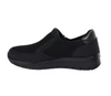 Czarne komfortowe półbuty damskie na zamek sportowe  UNISOFT