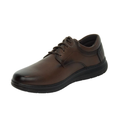 Brązowe buty męskie kościelne do garnituru UNISOFT