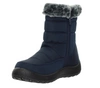 Granatowe niskie śniegowce damskie na zamek buty termiczne  Jezzi