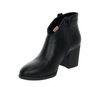 Eleganckie botki damskie czarne na obcasie na wąskie stopy Jezzi