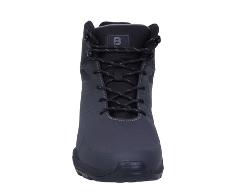 Szare wytrzymałe buty zimowe męskie z membraną McBraun