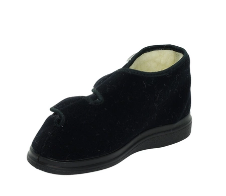 Ortopedyczne buty damskie na rzepy kapcie buty ocieplane wełną Dr Orto BEFADO