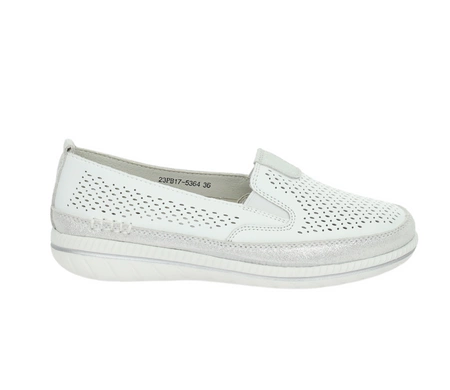 Skórzane damskie buty eleganckie szyte wsuwane półbuty Jezzi