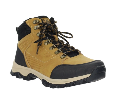 Musztardowe trzewiki męskie buty zimowe trapery NEWS