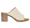 Eleganckie klapki na szerokim drewnianym obcasie Jezzi