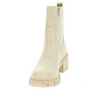 Beżowe botki damskie z eko skóry traperki Jezzi
