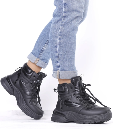 Sneakersy damskie zimowe ocieplane śniegowce Jezzi