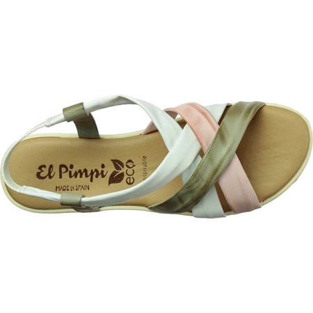 Płaskie sandały damskie skórzane El Pimpi 1001