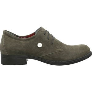 Półbuty damskie skórzane nobukowe Gino Fabiani