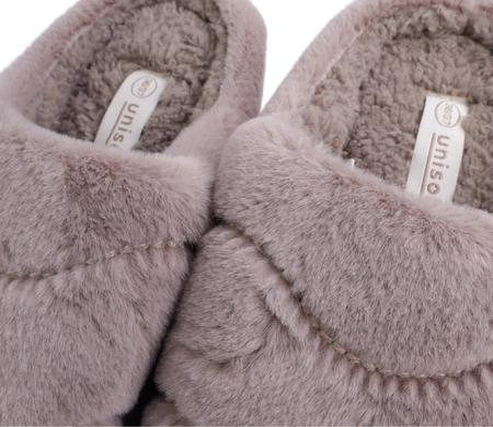 Brązowe kapcie damskie ciepłe mięciutkie idealne na Prezent