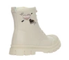 Beżowe botki dziecięce na zamek i sznurowadła ocieplane American Club