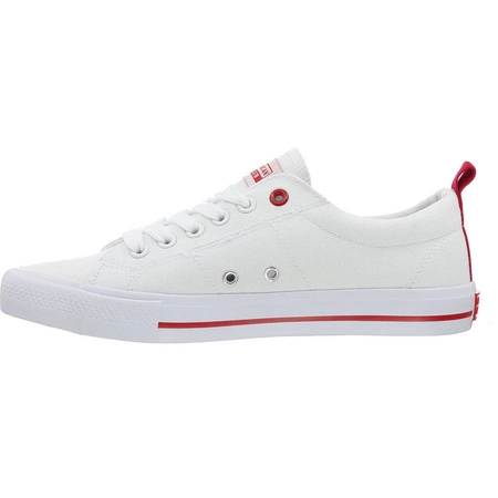 Białe trampki młodzieżowe sznurowane American Club