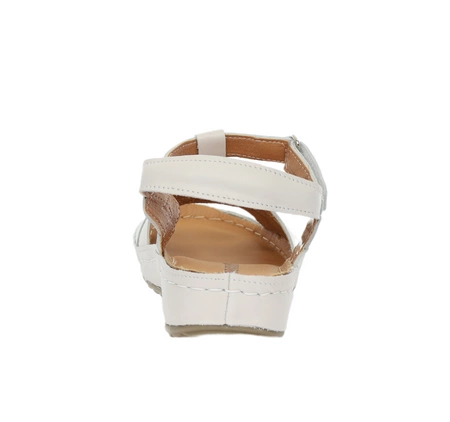 Beżowe sandały damskie ze skóry naturalnej komfortowe Gino Fabiani - Produkt Polski