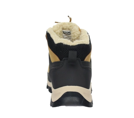 Musztardowe trzewiki męskie/chłopięce buty zimowe trapery