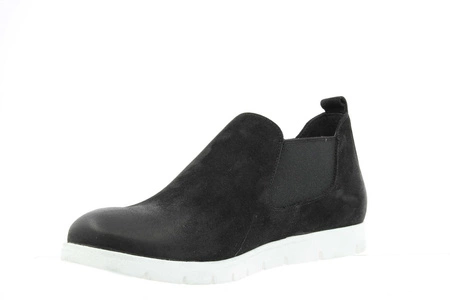 Czarne skórzane półbuty damskie Gino Fabiani 972 CH18