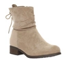 Botki damskie płaskie zamszowe beżowe Jezzi 21BT35-4257
