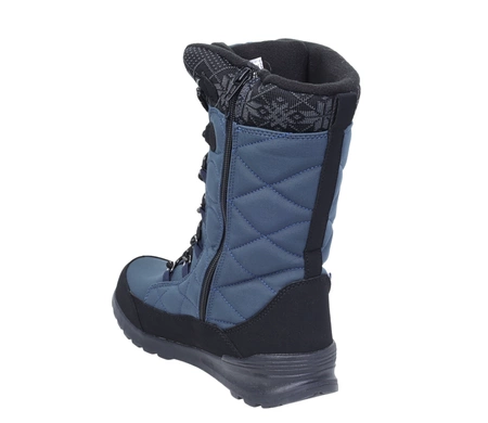 Granatowe wysokie śniegowce damskie z membraną softshell American Club