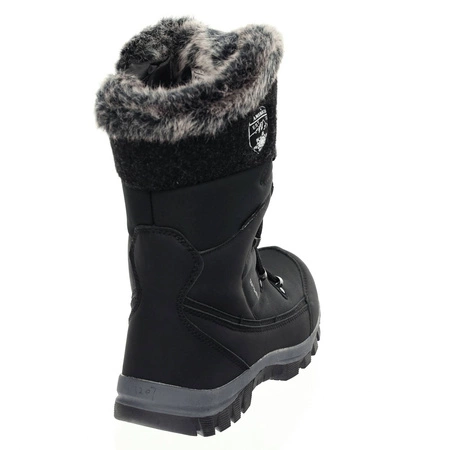 Czarne wysokie śniegowce z futerkiem American Club
