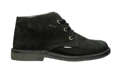 Męskie trzewiki skórzane półbuty nobukowe STEEL 281