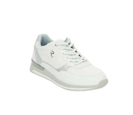 Biało-srebrne adidasy damskie z wkładką MEMORY FOAM American Club