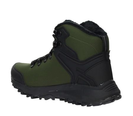 Ciemnozielone sportowe buty zimowe męskie trzewiki w dużych rozmiarach American Club