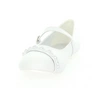 Białe czółenka dziewczęce baleriny z zapięciem American Club