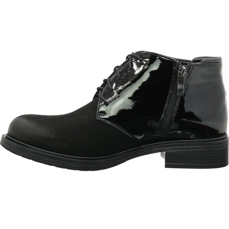 Półbuty czarne skórzane damskie Gino Fabiani