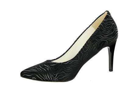 Szpilki czarne zamszowe Massimo Lucchesi