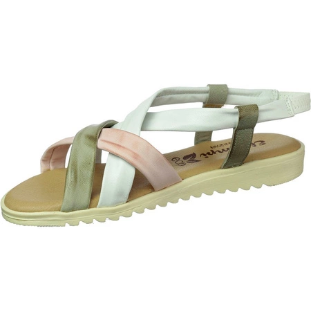 Płaskie sandały damskie skórzane El Pimpi 1001