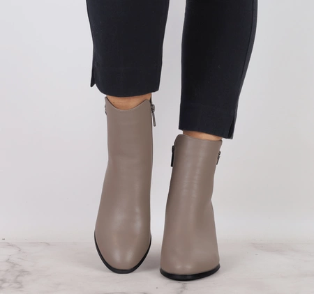 Eleganckie botki zimowe za kostkę na zamek Vinceza