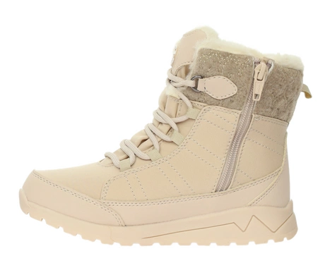 Beżowe eleganckie śniegowce damskie z membraną softshell American Club