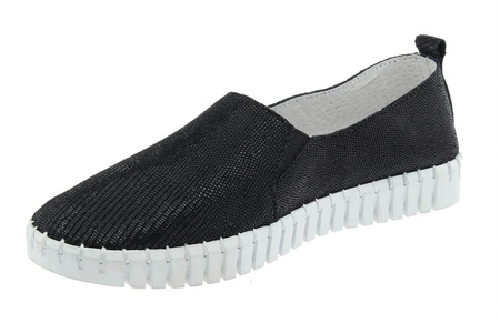 Półbuty damskie wsuwane skóra Lanqier 42C1758