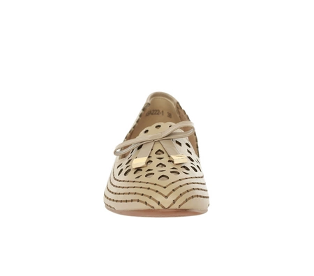 Piękne czółenka płaskie ażurowe eleganckie Aurora od Jezzi